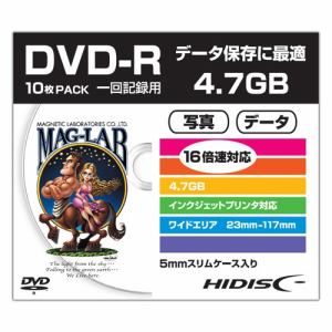 HIDISC HDDR47JNP10SC データ用DVD-R スリムケース入り10枚パック