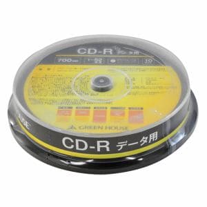 グリーンハウス GH-CDRDA10 データ用CD-R 10枚入りスピンドル