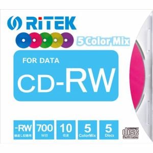RiDATA CDRW700.MIX5PA データ用CD-RW 700MB 5枚スリムケース