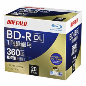 BUFFALO YD-BR50V-020CW BD-R DL 50GB 20枚 YDBR50V020CW