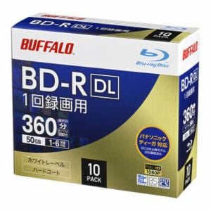 BUFFALO YD-BR50V-010CW BD-R DL 50GB 10枚 YDBR50V010CW
