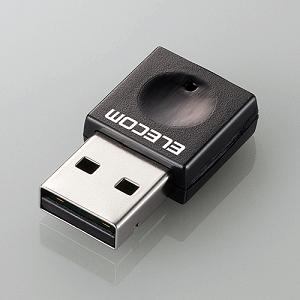 エレコム 300Mbps USB無線小型LANアダプタ ブラック WDC-300SU2SBK