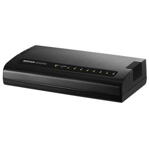 Ioデータ スイッチングハブ 8ポート Gigabit対応 Acアダプタ 省電力機能 マグネット付 ブラック Etg Esh08k2mb ヤマダウェブコム