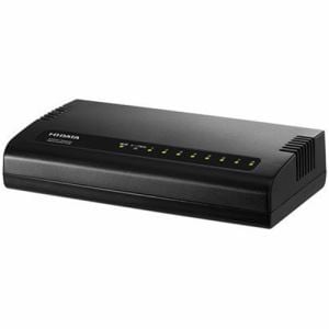 IOデータ　ETG-ESH08KCM　Gigabit対応省電力機能付8ポートスイッチングハブ　黒　マグネット付