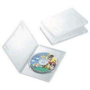 CCD-DVD01CR　DVDトールケース(1枚組収納×3枚・クリア)