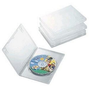 ケース　エレコム　CD　DVD　CCD-DVD02CR　DVDトールケース(1枚収納×5枚・クリア)