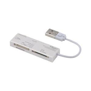 ナカバヤシ CRW-5M52NW USB2.0マルチカードリーダー／ライター ホワイト