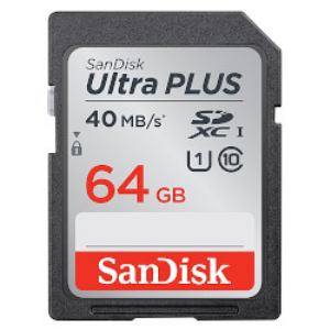 SanDisk　ウルトラ　プラス　SDHC　UHS-I　カード　64GB　SDSDUP-064G-J35