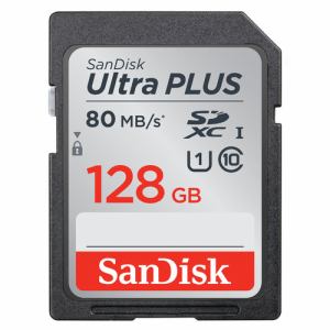 サンディスク　ウルトラ　プラス　SDXC　UHS-I　カード　128GB　SDSDUSC-128G-JNJIN