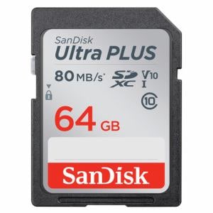 サンディスク　ウルトラ　プラス　SDXC　UHS-I　カード　64GB　SDSDUWC-064G-JNJIN