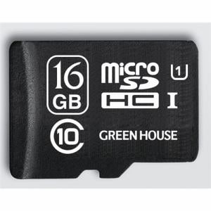 グリーンハウス GH-SDM-YMUA16G microSDHCカード UHS-I U1 クラス10 16GB