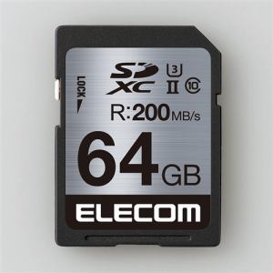 エレコム　MF-FS064GU23R　UHS-Ⅱ／U3対応SDXCメモリカード　64GB