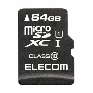 エレコム MF-MSD064GC10R データ復旧microSDXCカード 64GB