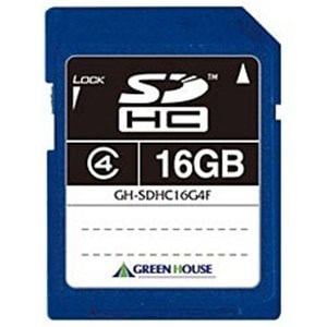 グリーンハウス GH-SDHC16G4F(SDHCカード 16GB Class4)
