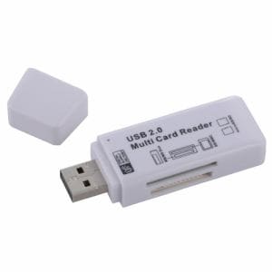 オーム電機 PC-SCRW5-W マルチカードリーダー USB 50in1 ホワイト