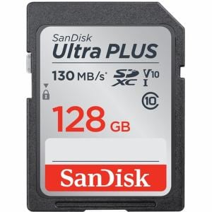 サンディスク ウルトラ プラス SDXC UHS-I 128GB SDSDUW3-128G-JNJIN 写真撮影やフルHD 動画撮影に最適