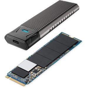 エレコム ESD-IM20256G M.2 PCIe接続内蔵SSD 変換ケース付 データコピーソフト付属 256GB