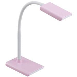 オーム電機　LEDデスクランプ　昼白色　ピンク　ODS-LS16-P