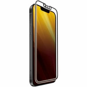 エレコム PM-A21AFLKGF iPhone 13 mini ガラスフィルム カバー率99% フレーム付き