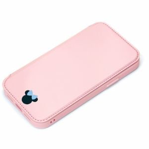 PGA PG-DGF21J02MNE iPhone 13 mini用 ガラスフリップケース Premium Style ミニーマウス