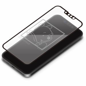 PGA PG-DGL21K04POO iPhone 13／13 Pro用 抗菌液晶全面保護ガラス Premium Style くまのプーさん