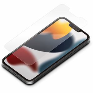 PGA PG-21JGLK01CL iPhone 13 mini用 抗菌／抗ウイルス液晶保護ガラス Premium Style スーパークリア