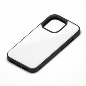 PGA PG-21NPT02WH iPhone 13 Pro用 ハイブリッドタフケース Premium Style ホワイト