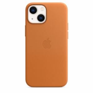 アップル(Apple)　MM0D3FE/A　MagSafe対応iPhone　13　miniレザーケース　ゴールデンブラウン