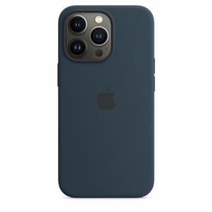 アップル(Apple) MM2J3FE/A MagSafe対応iPhone 13 Proシリコーンケース アビスブルー