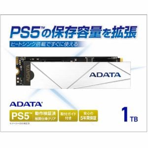 ADATA APSFG1TCSY PS5対応 容量拡張M.2 SSD 【Premier SSD For Gamers】 ヒートシンク搭載 取付ガイド付属  1TB