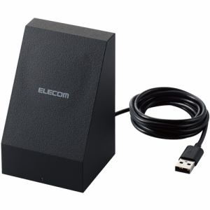 エレコム W-MS01BK ワイヤレス充電器 マグネット内蔵 5W スタンドタイプ 1.5m ブラック