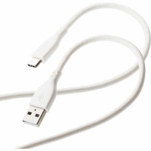 エレコム　MPA-ACSS20WH　USBケーブル　USB　A　to　USB　C　シリコン素材　RoHS　簡易パッケージ　ホワイト
