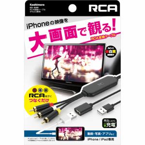 カシムラ KD-226 RCA変換ケーブル iPhone専用 KD-226