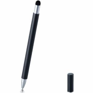 エレコム P-TPSLIM2WYBK スマートフォン・タブレット用スリムタッチペン 超感度タイプ ディスクタイプ マグネットキャップ付き ブラック
