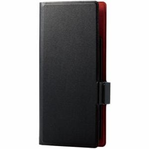 エレコム P-04PLFUSBK スマートフォン用マルチレザーケース スライド式 手帳型 UltraSlim 薄型 磁石付き Sサイズ ブラック P04PLFUSBK