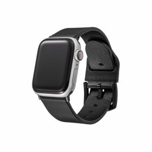 坂本ラヂヲ Genuine Leather Watchband for Apple Watch 5／4／3(38／40) ブラック GWBIG-AW02BLK