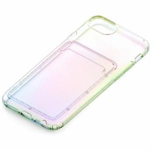 PGA　PG-22MCTP02AR　iPhone　SE(第3・2世代)／8／7／6s／6用　ポケット付　抗菌TPUケース　オーロラPG22MCTP02AR