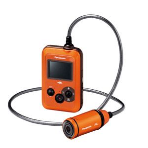 パナソニック　HX-A500-D　マイクロSD対応　3.0m防水・防塵対応4Kウェアラブルカメラ　(オレンジ)
