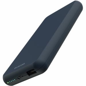 エレコム DE-C38-10000BU モバイルバッテリー 10000mAh 大容量 15W 3A 入出力(Type-C×1) 出力(USB-A×1) おまかせ充電対応 ブラック