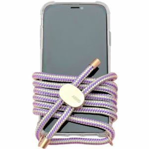 フリーダム IPSE3CN-ML ショルダーストラップ付クリアケース iPhoneSEシリーズ用／ カラー My Lavender