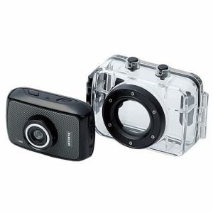 エレコム　ACAM-H01SBK　アクションカメラ(HD)　アクセサリキット付属モデル　ブラック