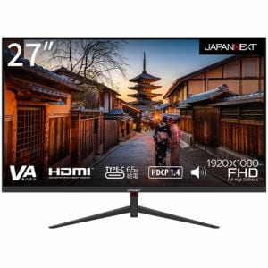 JAPANNEXT JN-V27FLFHD-C65W 液晶ディスプレイ ブラック JNV27FLFHDC65W