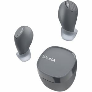 LUCILLA TWS008GRW AAC対応高音質ワイヤレスイヤホン グレー×ホワイト