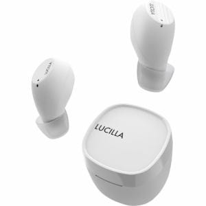 LUCILLA TWS008WHK AAC対応高音質ワイヤレスイヤホン ホワイト×ブラック