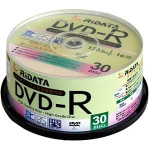 RiDATA 録画用DVD-R 30枚組 D-RCP16X.PW30RD C