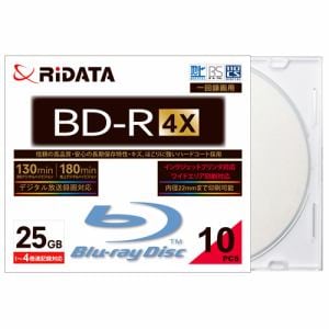 RiDATA 録画用BD-R 10枚パック （スリムケース） BDR130PW4X10PSCC