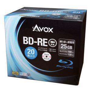 テクタイト BE130RAPW20A 録画用ブルーレイディスク BD-RE(SL:一層) 25GB 20枚スリムケース