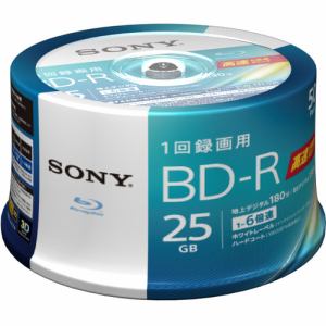 ソニー　50BNR1VJPP6　6倍速対応BD-R　25GB　50枚パック
