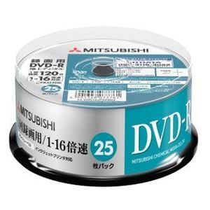 三菱ケミカルメディア VHR12J100D5 DVD-R(Video) 1回録画用 120分 1-16 