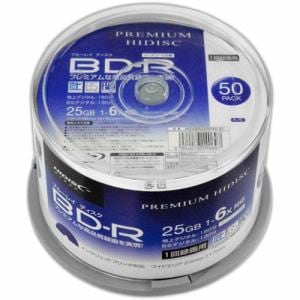 磁気研究所 HDBDR130RP50 録画用BD-R ホワイトプリンタブル 1-6倍速 